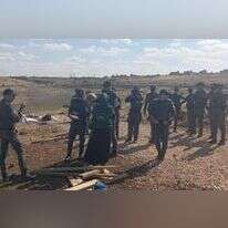 כוחות משטרה בגבעת אור מאיר בבנימין