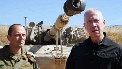 שר הביטחון יואב גלנט בגבול הצפון, מאי 24'. | אריאל חרמוני, משרד הביטחון