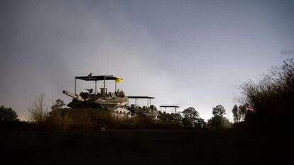 טנקים של צה"ל באזור מזרח רפיח. | דובר צה"ל טנקים של צה"ל באזור מזרח רפיח. | דובר צה"ל