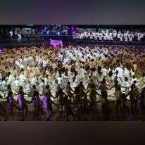 ריקוד הורה בטקס הדלקת המשואות 2015. | מרים צחי