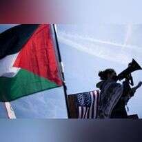 הפגנה פרו-פלסטינית בוושינגטון. | AFP