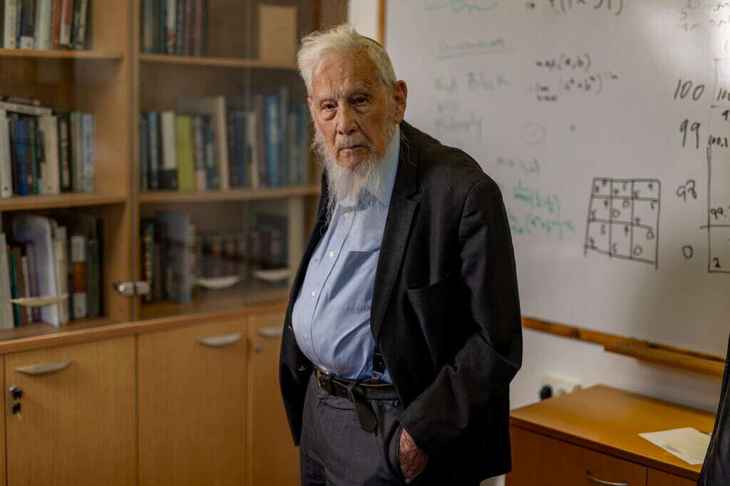 פרופ' ישראל אומן באוניברסיטה העברית בירושלים, השבוע. | נעמה שטרן