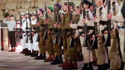 טקס ליל יום הזיכרון בכותל המערבי בירושלים. | אריק מרמור, פלאש 90