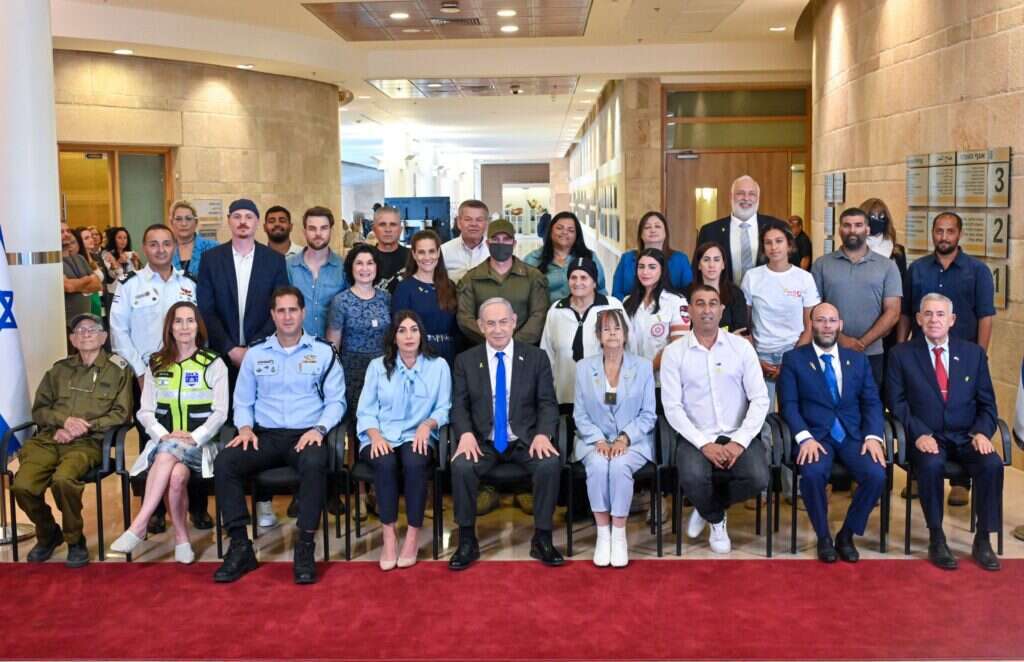 משיאי המשואות עם ראש הממשלה, תשפ"ד. | קובי גדעון - לע״מ