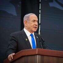 נתניהו נואם בטקס יום הזיכרון, אמש. | Amit Shab פלאש 90