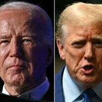 טראמפ וביידן. AFP
