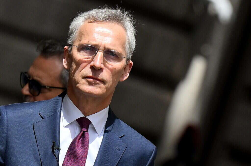 מזכ"ל נאט"ו, ינס סטולטנברג ברומא השבוע. | EPA מזכ"ל נאט"ו, ינס סטולטנברג ברומא השבוע. | EPA