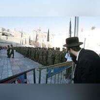 טקס השבעה של חיילי הנח"ל החרדי. | מרים צחי