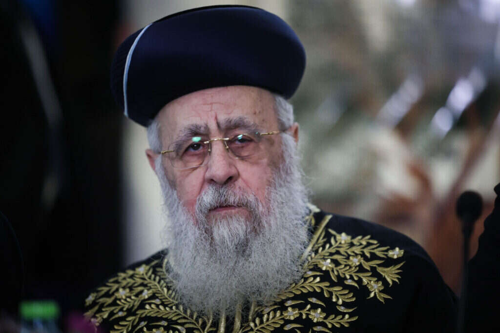 הרב יצחק יוסף. | חיים גולדברג, פלאש 90