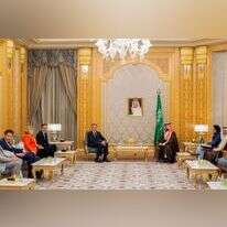 בלינקן ובן־סלמן בחודש אפריל. | AFP