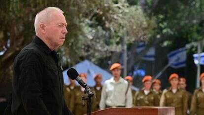 שר הביטחון יואב גלנט בטקס יום הזיכרון תשפ"ד, 2024. | תומר נויברג, פלאש 90