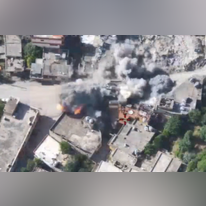 רגע חיסול חוליית מחבלי חיזבאללה במבנה הצבאי בו שהו. | דובר צה"ל