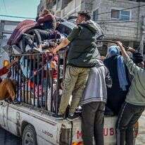 תושבי רפיח מתפנים מביתם. | עאבד ראחים חאטיב, פלאש 90
