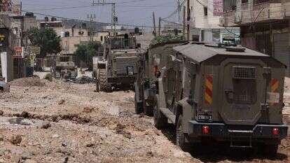 כוחות צה"ל במחנה הפליטים ג'נין, בחודש מאי. | EPA