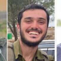 רס"ר גדעון חי דירוא,  סמ"ר אליהו חיים אמסלם וסרן ישראל יודקין. צילומים: אתר צה"ל