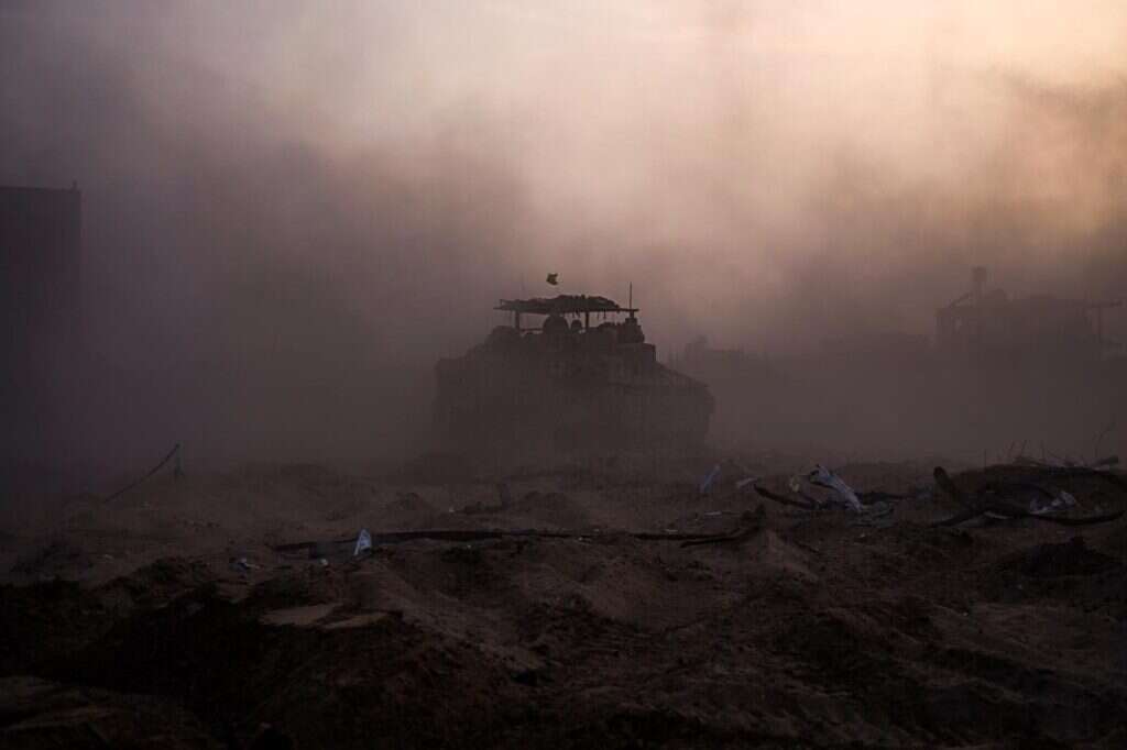 טנק של צה"ל בעזה. | דובר צה"ל