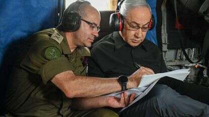 נתניהו בסיור בצפון עם המזכיר הצבאי, האלוף רומן גופמן | מעיין טואף - לע"מ