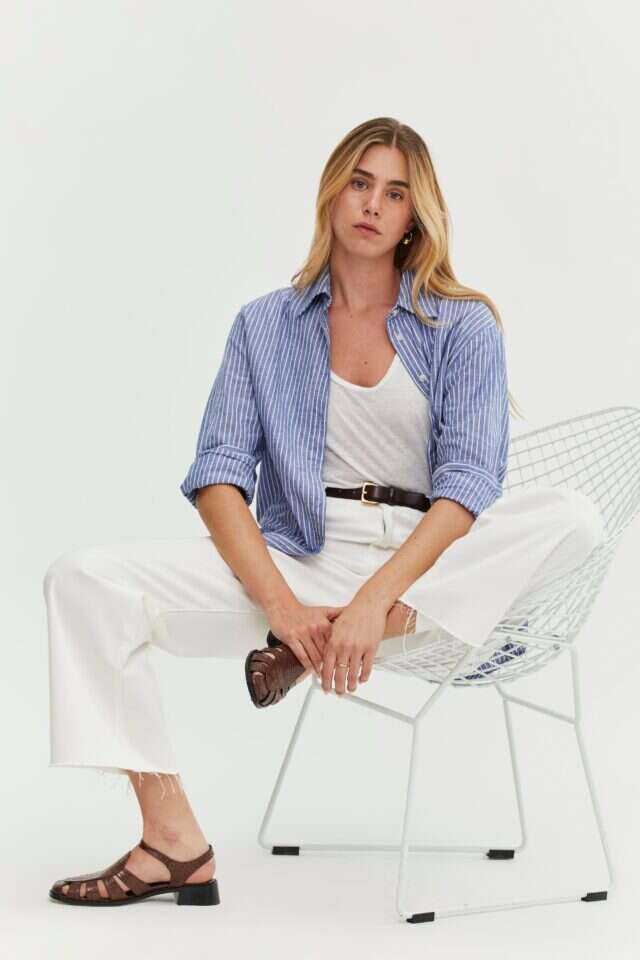 פלאן בי קיץ 24 מחיר חולצת פסים 250 שח מחיר מכנסי ג'ינס 350 שח | דור שרון