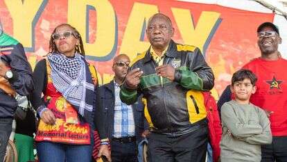 נשיא דרום אפריקה, סיריל רמפוזה. | RODGER BOSCH / AFP) נשיא דרום אפריקה, סיריל רמפוזה. | RODGER BOSCH / AFP)