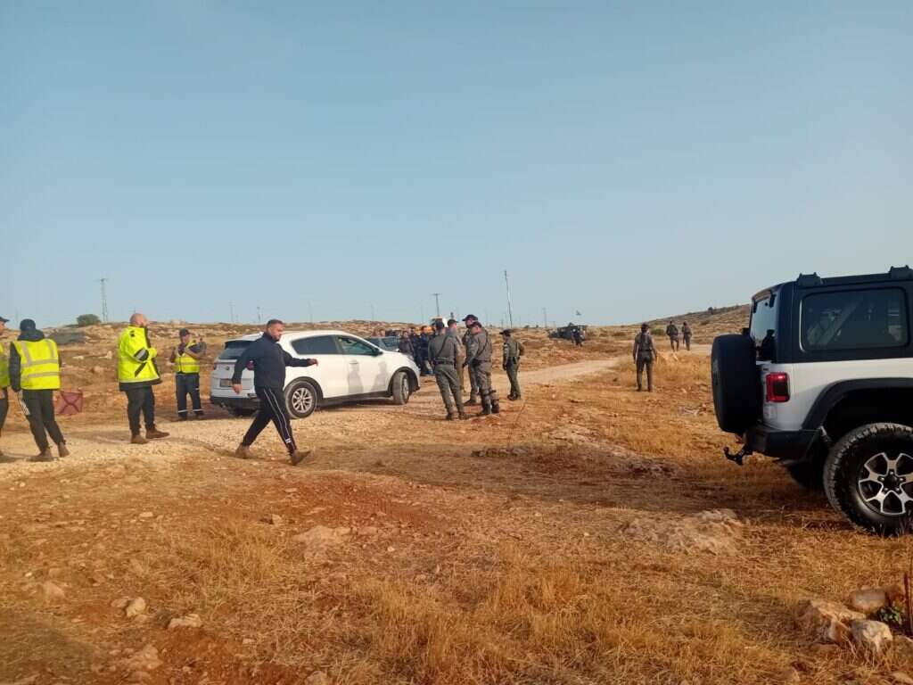 כוחות המשטרה בפינוי בבנימין, הבוקר כוחות המשטרה בפינוי בבנימין, הבוקר