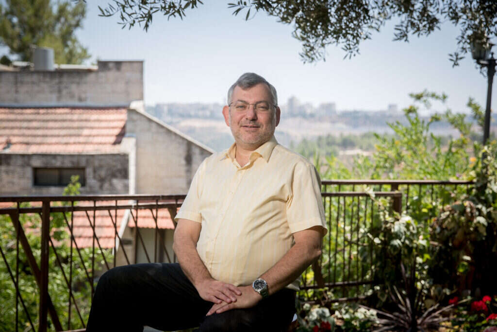 פרופ' בנימין בראון. | יונתן זינדל, פלאש 90