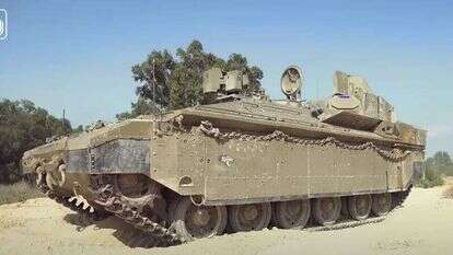 נגמש הנמ"ר. | מסך מתוך סרטון של משרד הביטחון נגמש הנמ"ר. | מסך מתוך סרטון של משרד הביטחון