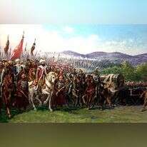 ציור מאוחר של פאוסטו זונארו, המציג את הסולטאן מהמט השני וכוחותיו מול חומות קונסטנטינופול ב-1453