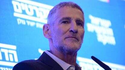 יאיר גולן אחרי הזכייה בפריימריז לראשות מפלגת העבודה, אתמול. | תומר נויברג, פלאש 90