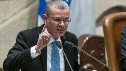 השר יריב לוין. | יונתן זינדל - פלאש 90