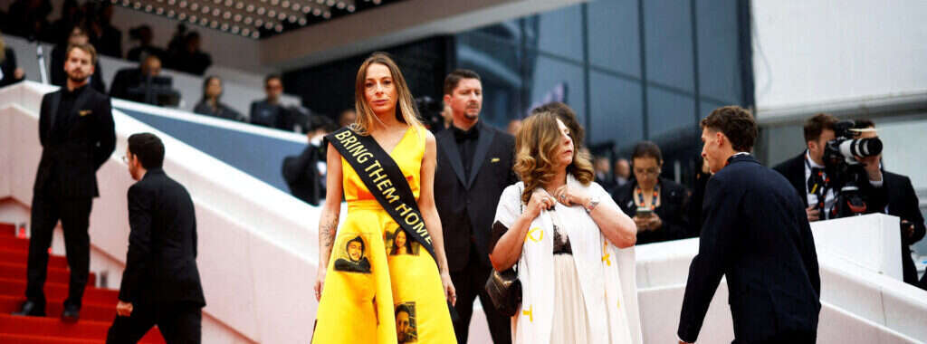 "הסתכלתי על התמונות שלהם, וזה מה שנתן לי את הכוח, את האש". על השטיח האדום בקאן. | רויטרס