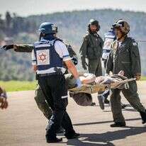 פינוי פצועים ב־7 באוקטובר. | נעם ריבקין פנטון, פלאש 90