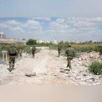 לוחמי צה"ל בסריקות באזור קו התפר, לאחר הירי לבת חפר וליישובי הסביבה מאזור טול-כרם, בשבוע שעבר. | דובר צה"ל