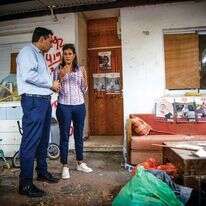 היילי ודנון בקיבוץ ניר עוז, השבוע. | פלאש 90