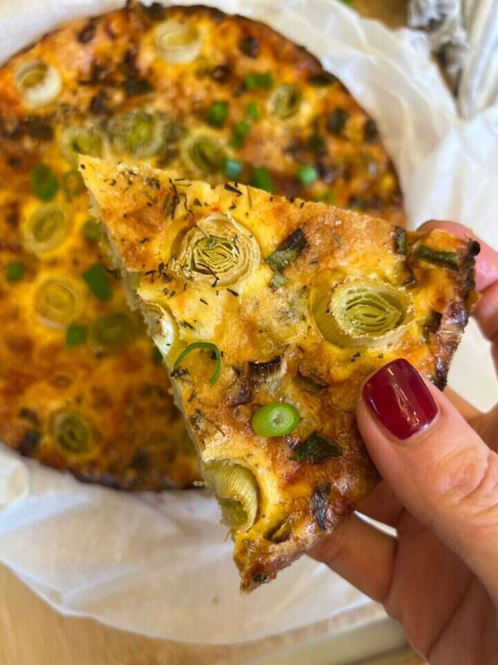 קיש כרישה דל פחמימה. | עדי גבירצמן, התפריט