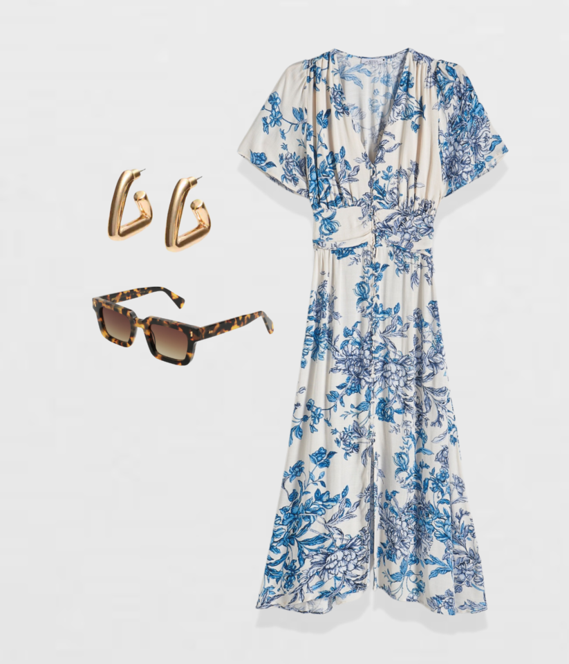 שמלה | ריזרבד | 230 ₪ • עגילים | סטרדיווריוס | 50 ₪ • משקפי שמש GAST | 1,060 ₪ שמלה | ריזרבד | 230 ₪ • עגילים | סטרדיווריוס | 50 ₪ • משקפי שמש GAST | 1,060 ₪