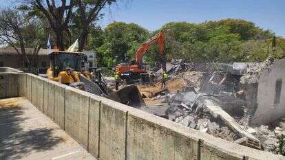 הריסת מבני הציבור בקיבוץ בארי לקראת שיקום הקיבוץ | מנהלת תקומה הריסת מבני הציבור בקיבוץ בארי לקראת שיקום הקיבוץ | מנהלת תקומה