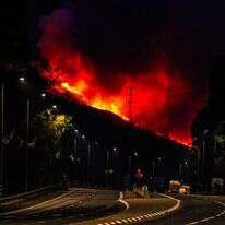 שריפה בצפון בעקבות התקפות חיזבאללה. | אייל מרגולין, פלאש 90
