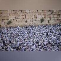 תפילת שחרית בכותל, יום ירושלים 2022. | יונתן זינדל - פלאש 90