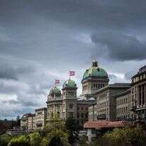 הפרלמנט השווייצרי בברן. | Fabrice COFFRINI / AFP