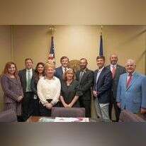 חברי משלחת מועצת יש"ע עם נציגי בית המחוקקים בלואיזיאנה, השבוע. | Jordan Arnold