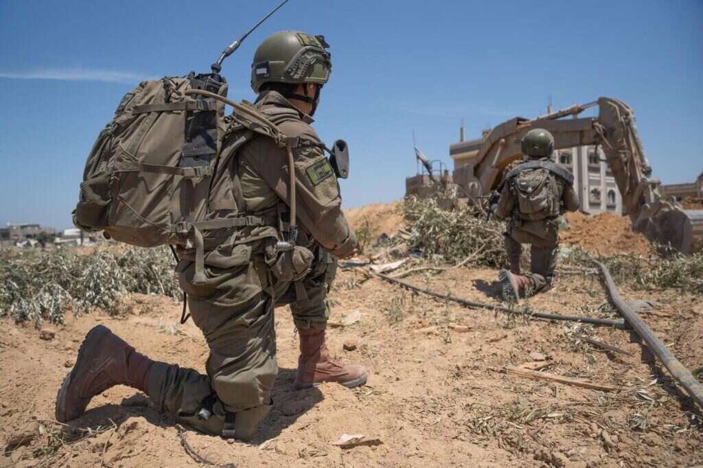 לוחמי צה"ל במהלך המבצע לחילוץ החטופים מנוציראת. | דובר צה"ל