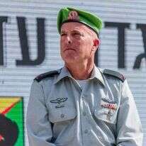 תא"ל אבי רוזנפלד בטקס הכניסה לפיקוד על אוגדת עזה. | אתר צה"ל