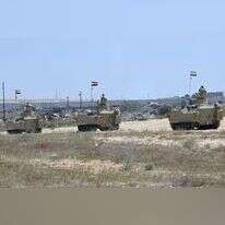 כוחות של צבא מצרים בסיני, סמוך לגבול רצועת עזה. | AFP