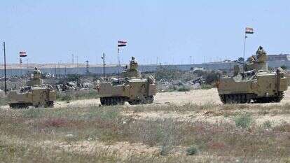 כוחות של צבא מצרים בסיני, סמוך לגבול רצועת עזה. | AFP