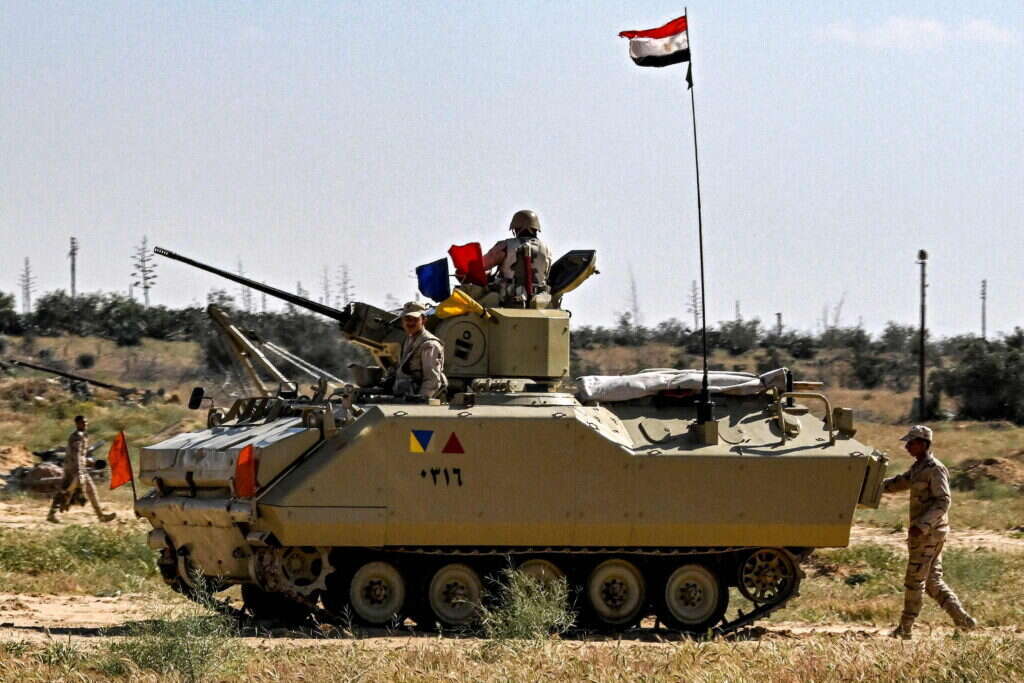 כוחות של צבא מצרים בסיני, סמוך לגבול רצועת עזה. | AFP