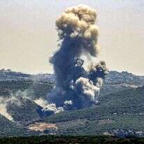 מתקפה של צה"ל בדרום לבנון, בחודש שעבר. | איי.אף.פי