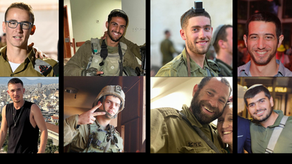 שמונה מהלוחמים שנפלו באסון הנגמ"ש ובפיצוץ הטנק. צילומים: אתר צה"ל