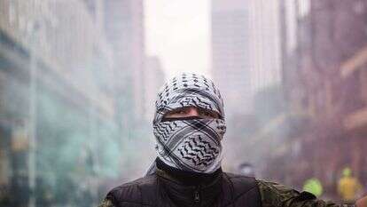 הפגנת תמיכה בחמאס בטורונטו, קנדה. ספטמבר 2023. | שאטרסטוק