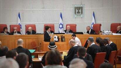 הדיון ב"חוק בן גביר" בבג"ץ. | יונתן זינדל, פלאש 90