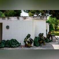 חיילים בקיבוץ כפר־עזה, 10 באוקטובר 2023. | חיים גולדברג, פלאש 90